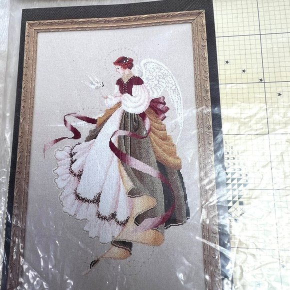 Lavender & Lace Cross Stitch Pattern Angel of Grace Marilyn Leavitt Imblum 15 - Picture 2 of 3